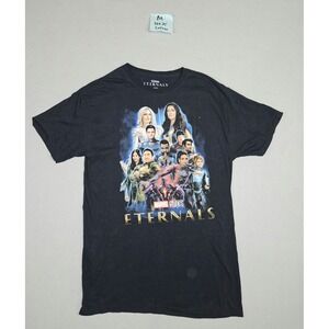 Marvel Studios Eternals T-Shirt Men's Medium Black Graphic Crew Neck Tee MCU